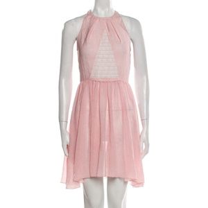 NEW $295 Designer Timo Weiland Candice Skater Dress in Blush Pink